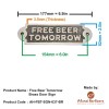 Free Beer Tomorrow Brass Door Sign 
